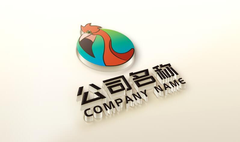 卡通火烈鸟logo图2