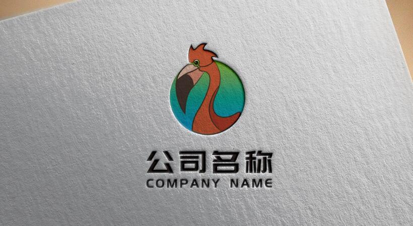 卡通火烈鸟logo图3