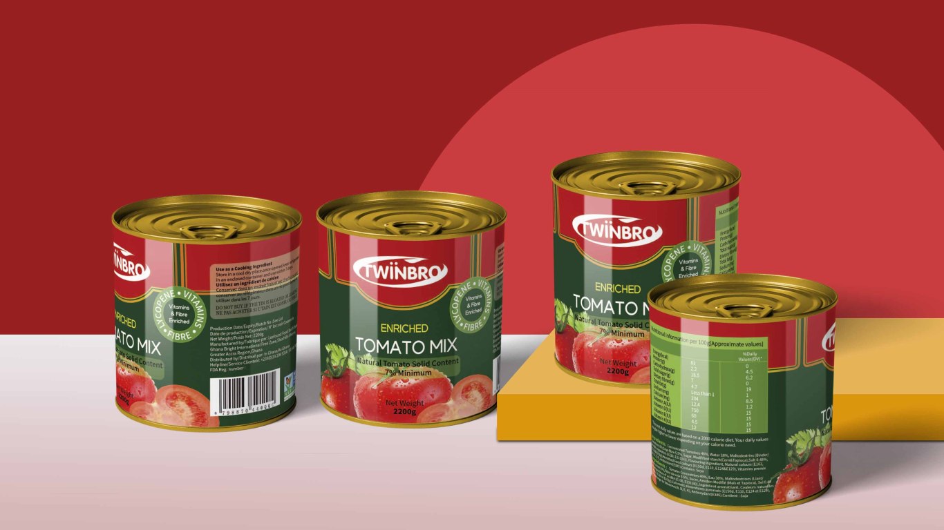 TWINBRO番茄食品包装设计中标图0