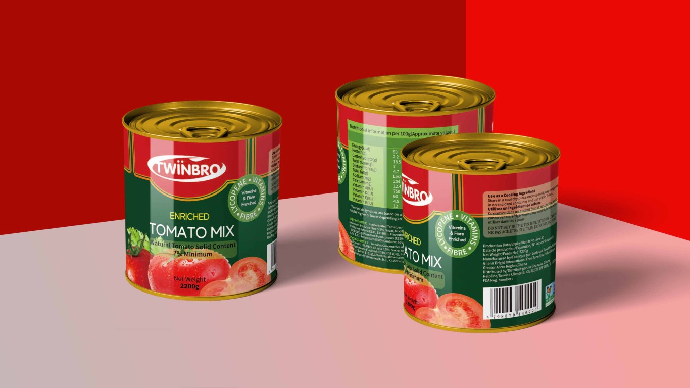 TWINBRO番茄食品包装设计中标图1