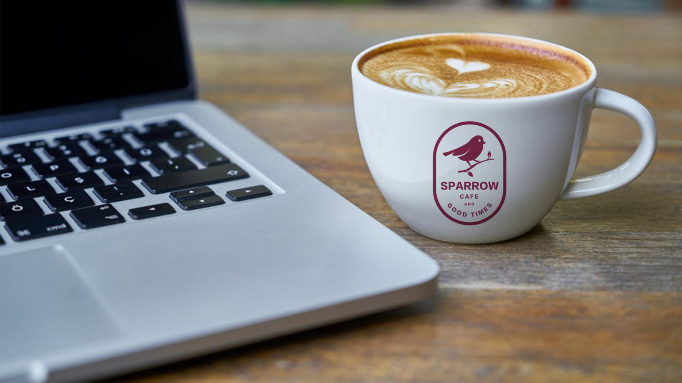 紅雀咖啡品牌logo設計圖1