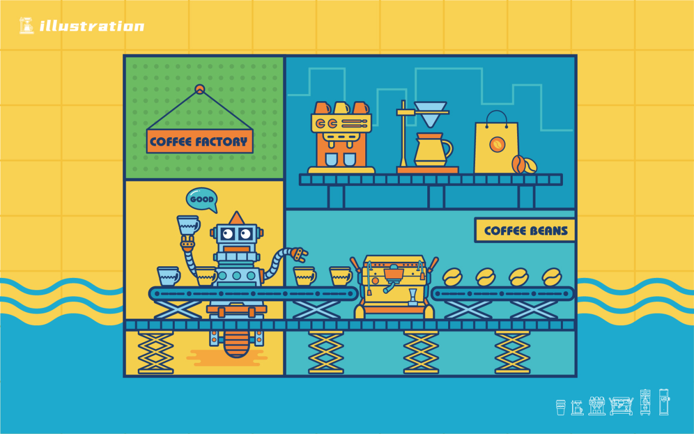 8-bit coffee品牌视觉设计图4