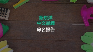 新東洋家居生活清潔產品中文命名