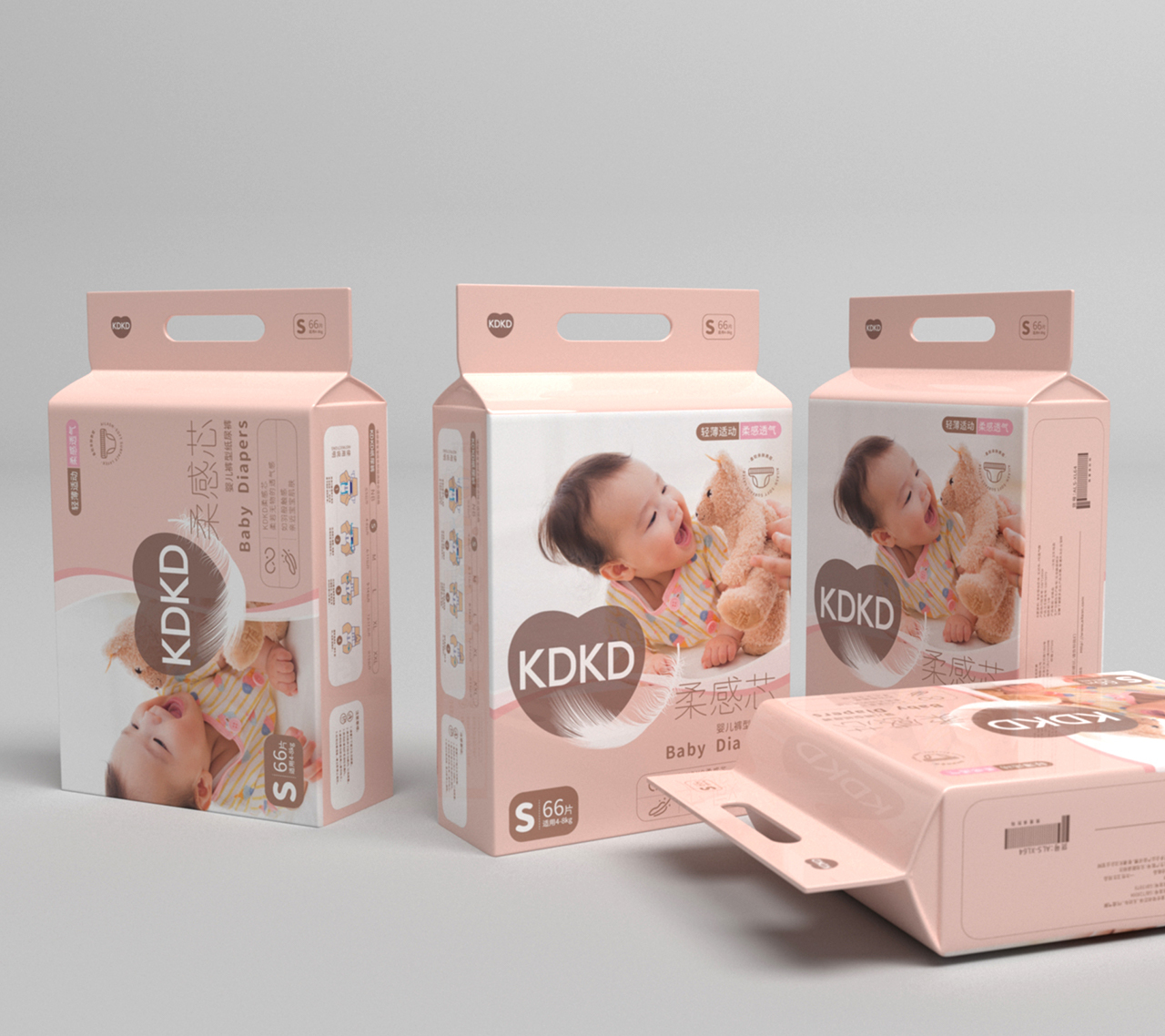 KDKD婴儿纸尿裤包装设计图2