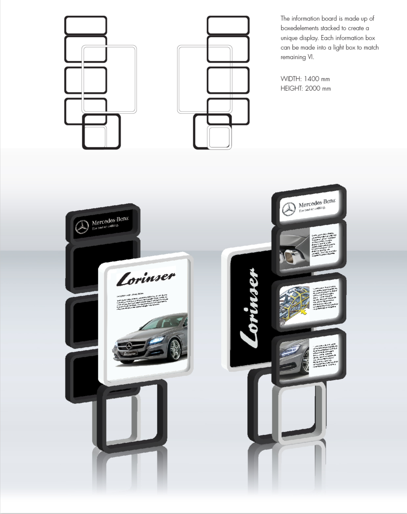 羅倫士(Lorinser)改裝車品牌車展形象創意設計圖2
