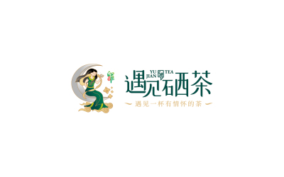 遇見硒茶logo設計
