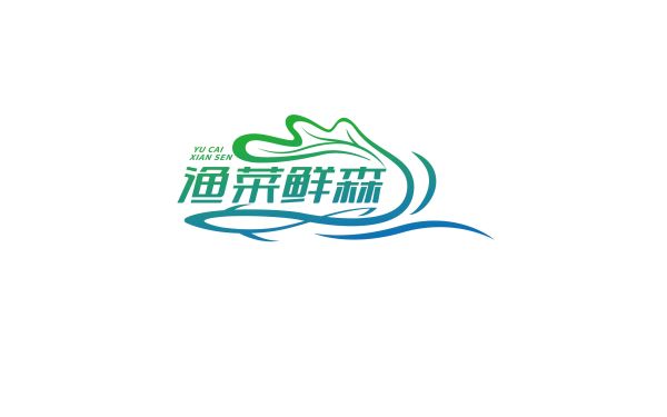 渔菜鲜森农业品牌logo设计