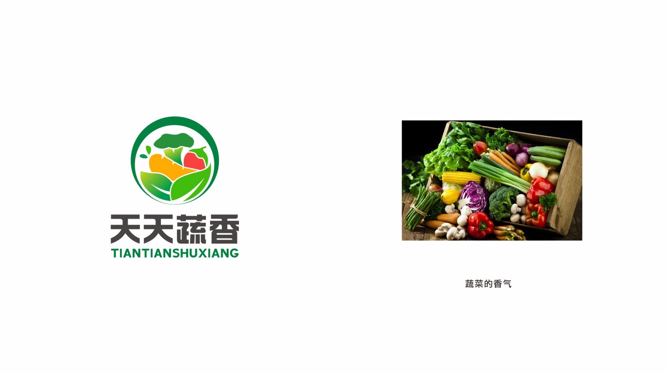 天天蔬香生鮮品牌LOGO設計中標圖5