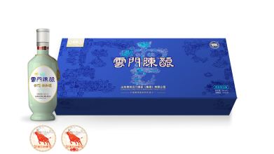 云門陳釀醬香型杯酒禮盒包裝設計