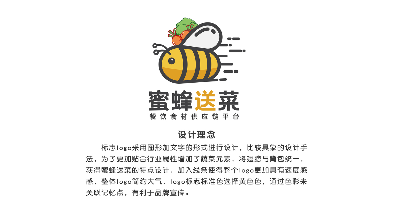 蜜蜂送菜电商平台logo展示图1