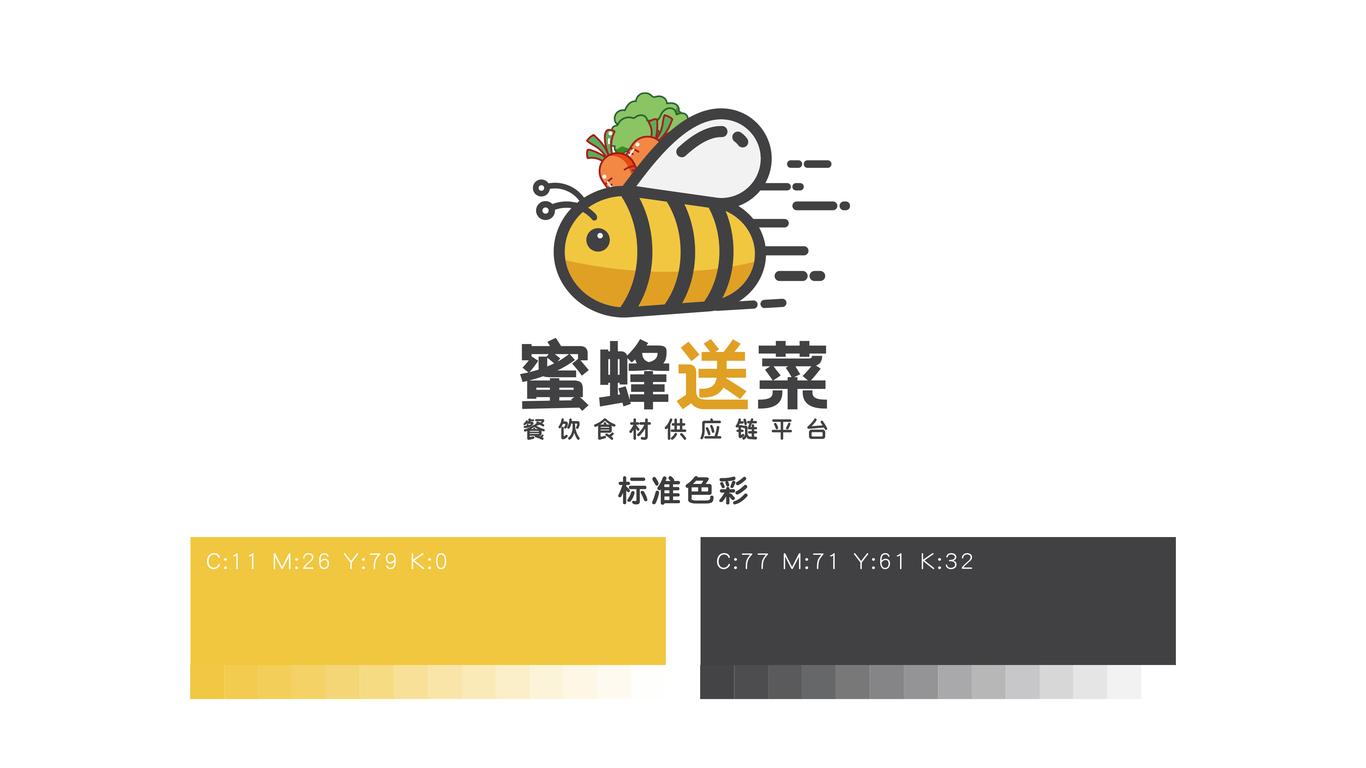 蜜蜂送菜电商平台logo展示图2