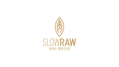 SlowRAW食肉肉健康生活馆LOGO设计