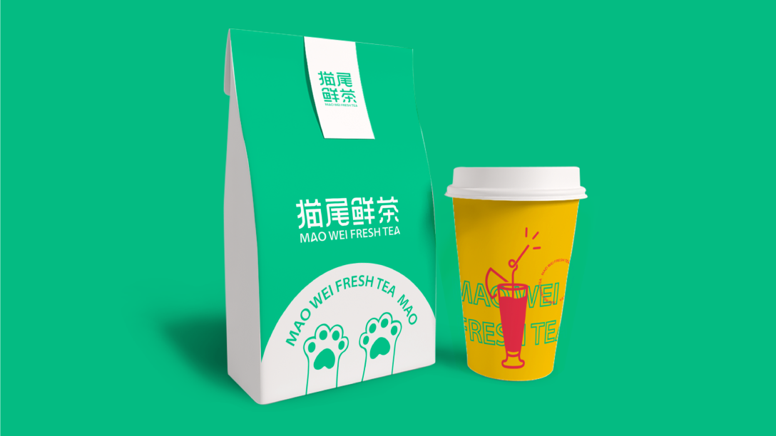 猫尾鲜茶 - 茶饮 | 品牌形象图24