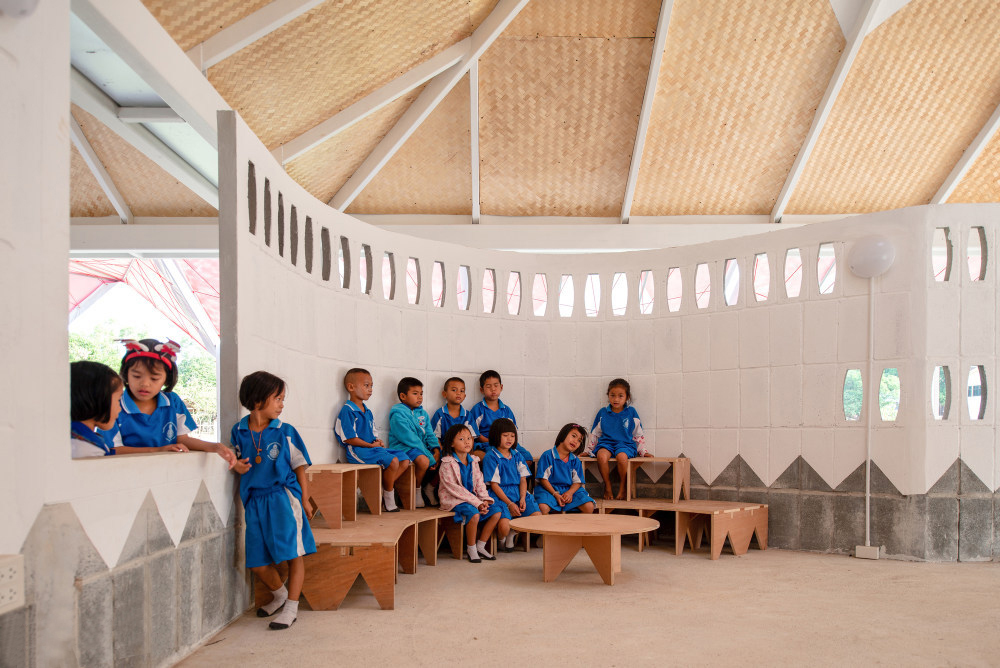 彩色檐篷幼儿园设计【GRK张晓光】国际幼儿园设计实景图4