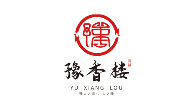 豫香楼川�味火锅logo设计