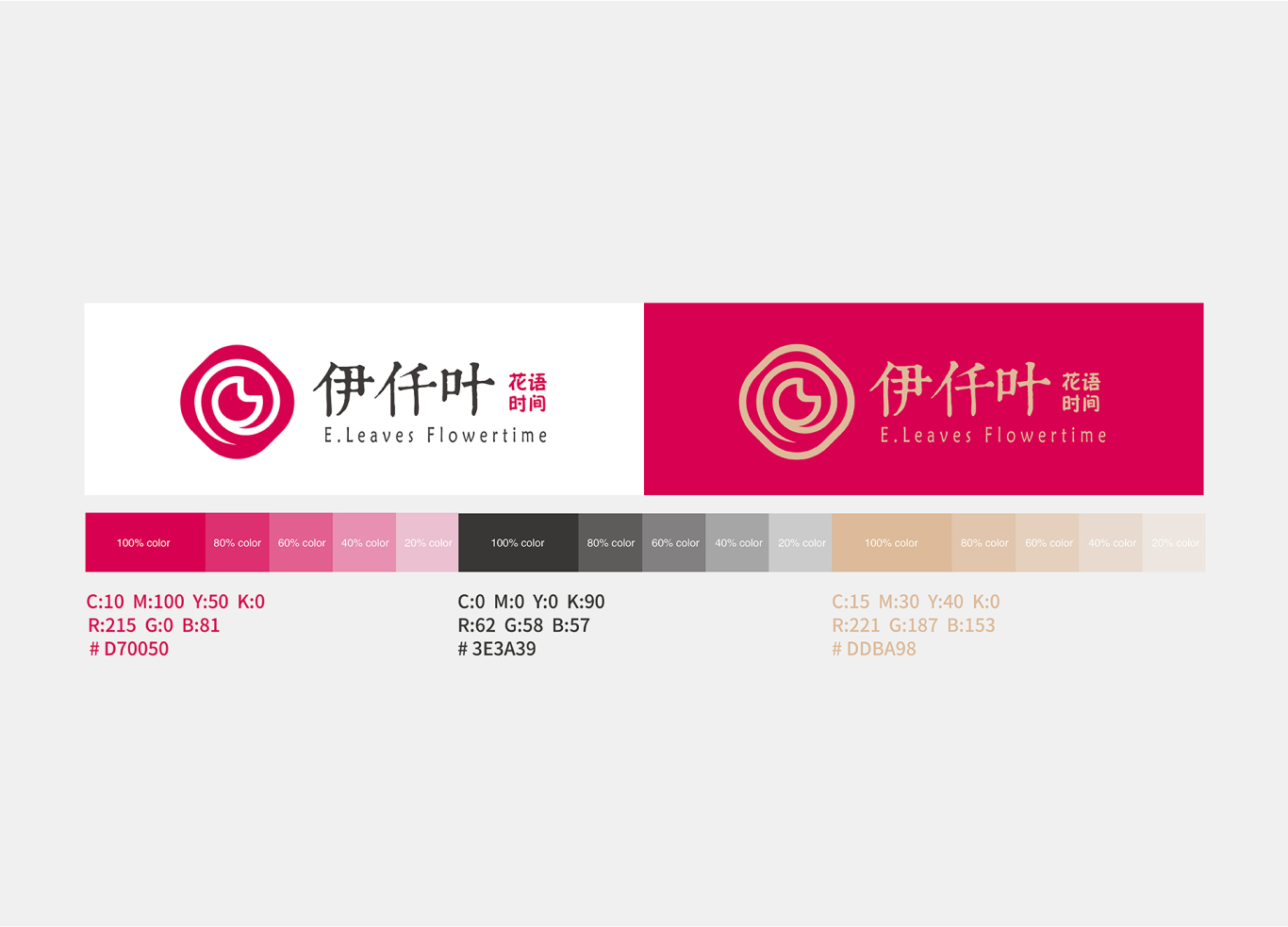 伊仟叶·花语时间(玫瑰鲜花饼)品牌形象设计图7