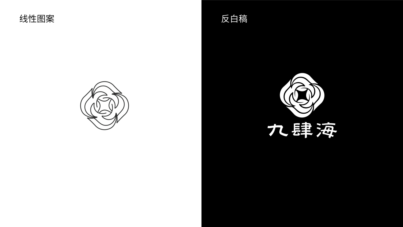 九肆海茶葉品牌logo設計圖3