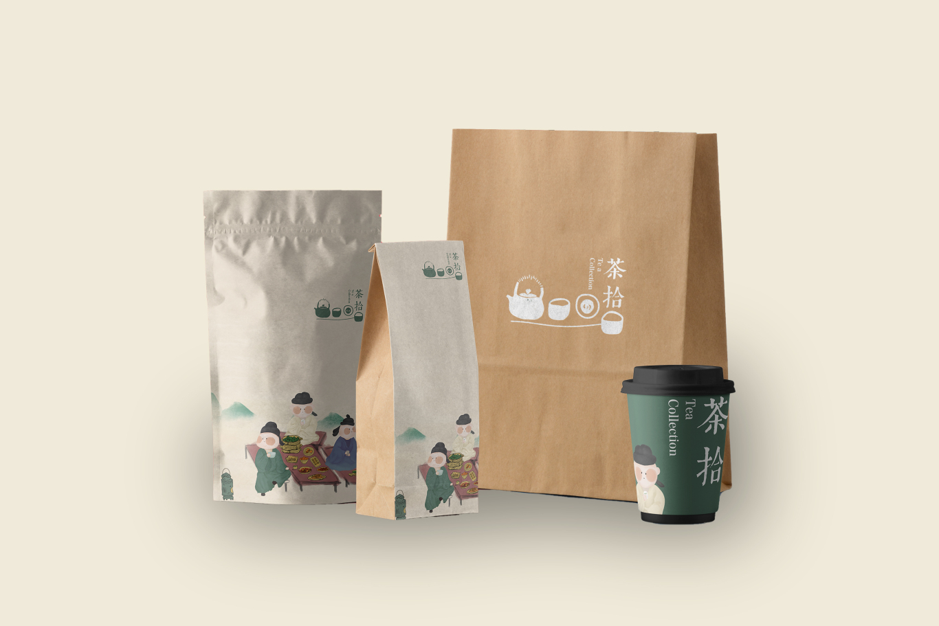 “茶拾”品牌形象及包裝設計圖0