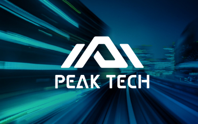 peak tech科技logo設計