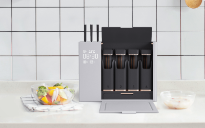 共享厨房餐厨具收纳消毒盒创新设计