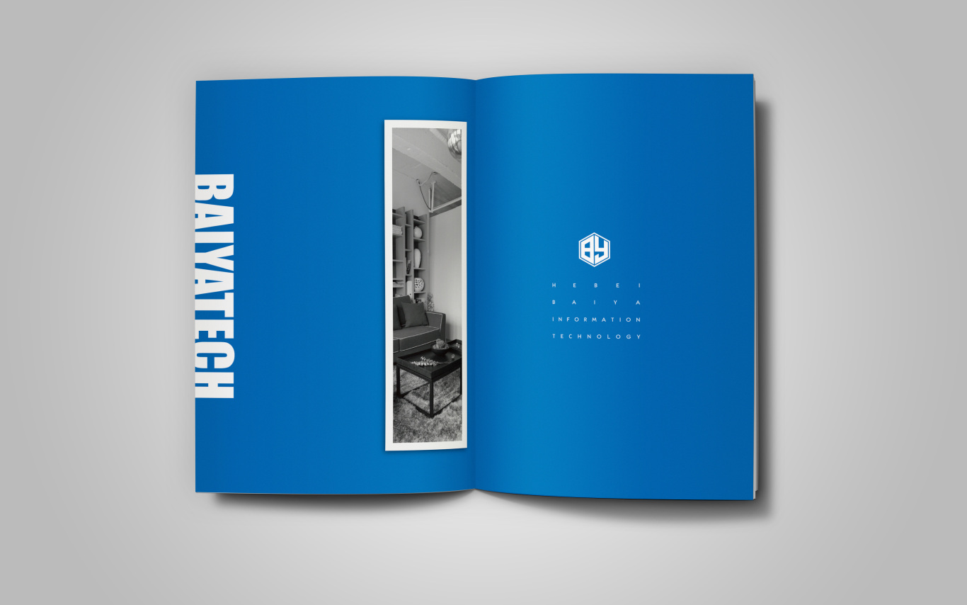 蓝色系企业宣传画册设计图20