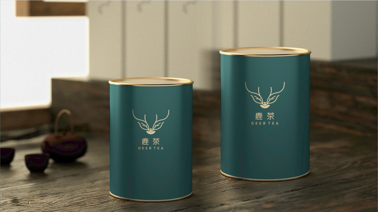 茶叶品牌logo设计（鹿茶）图7
