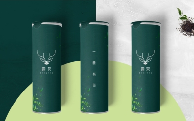 茶叶品牌logo设计（鹿茶）