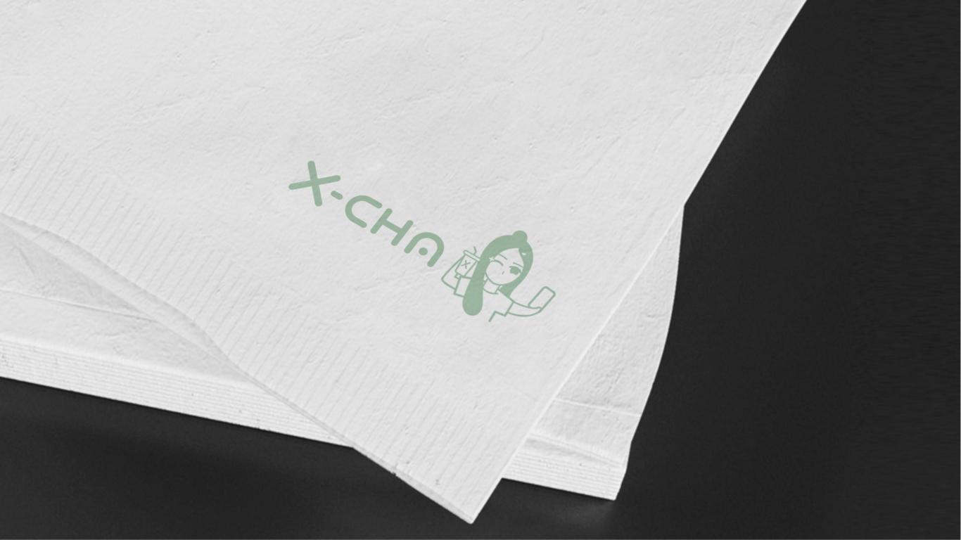 X-CHA饮品LOGO设计中标图1