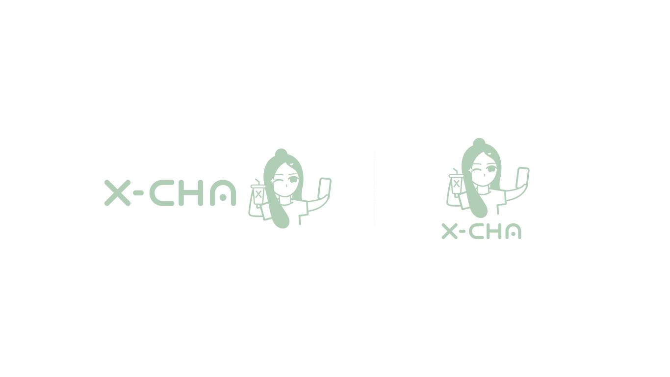 X-CHA饮品LOGO设计中标图0