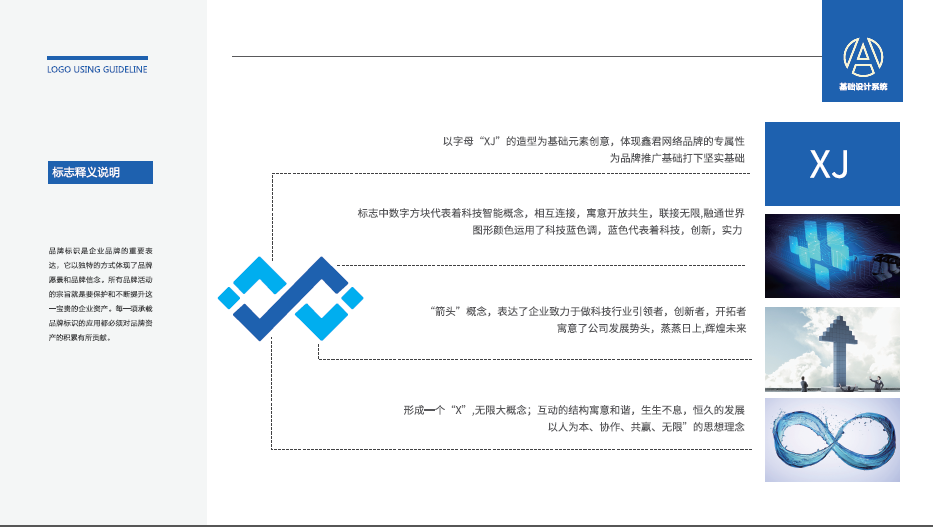 鑫君網絡科技品牌LOGO設計中標圖1