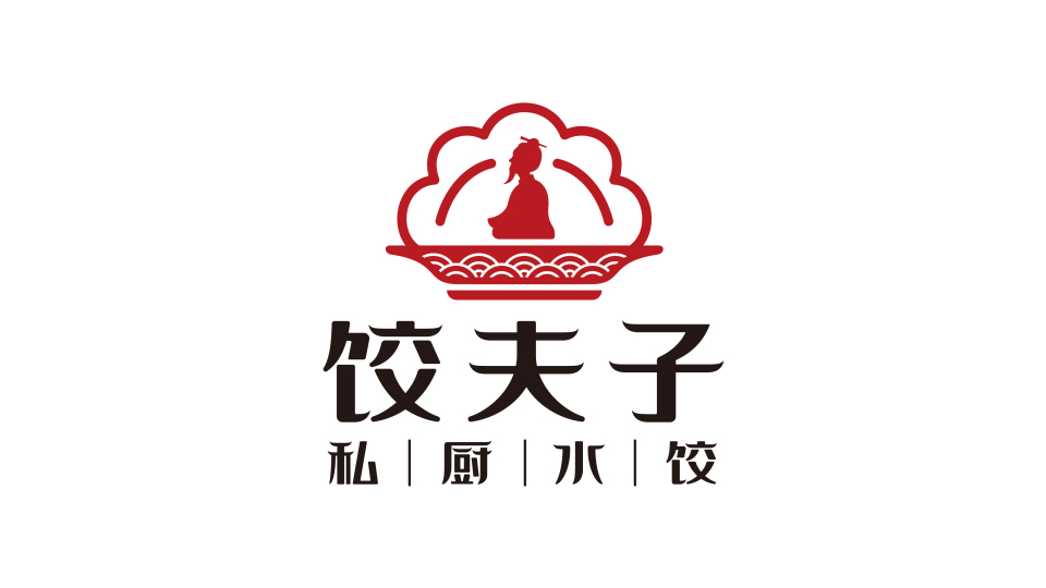 饺夫子餐饮品牌LOGO设计