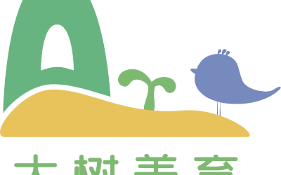 大树美育儿童美术教育机构logo设计