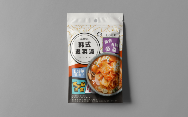 韩国泡菜酱料内外包装设计