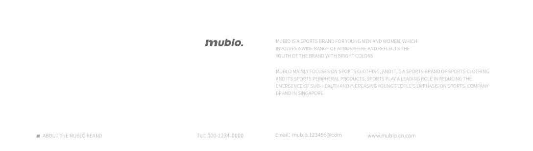 MUBLO-运动服装品牌形象设计图3