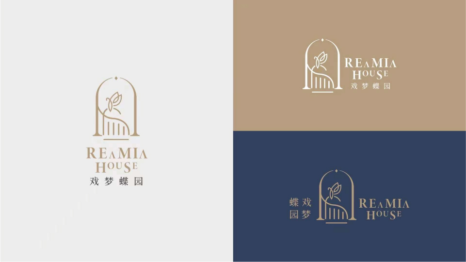 戏梦蝶园民宿logo设计图0