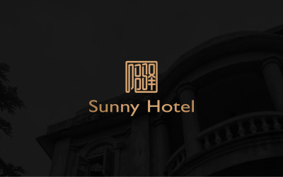 陽驛酒店logo設計