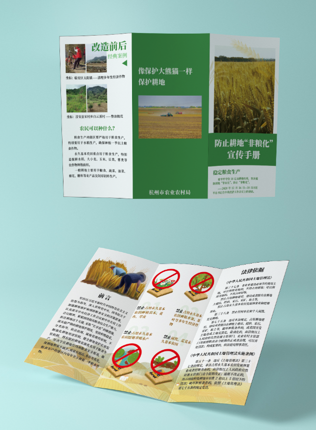 杭州农业局防止土地非粮化宣传手册图2