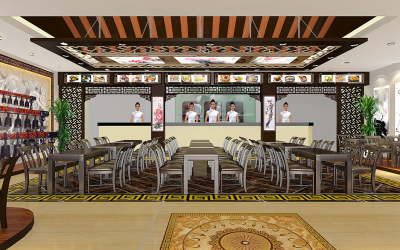 原创的中式餐厅设计--编钟乐