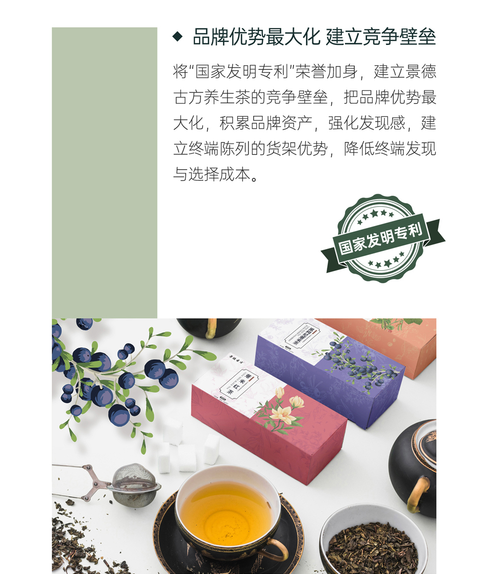 『景德古方』养生花茶系列包装设计图9