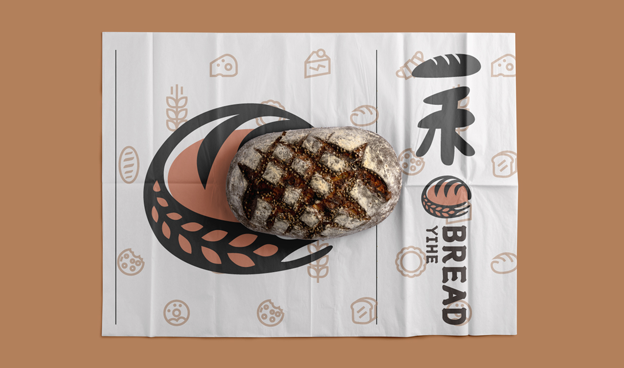 一禾 •YIHE Bread/面包烘焙 品牌包装 VI设计图14