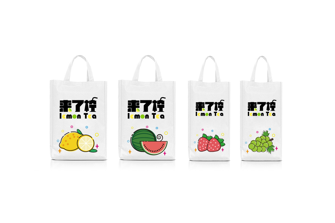 【來了檸】檸檬茶食品/飲品品牌包裝/VI設計全套圖22