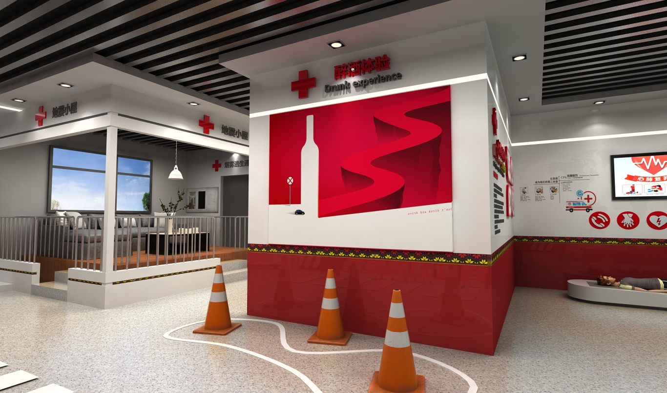 紅十字會展廳、生命安全體驗展廳、創傷急救展廳、應急救護展廳圖4