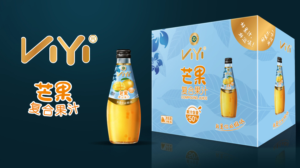ViYi芒果果汁包装纸箱延展设计