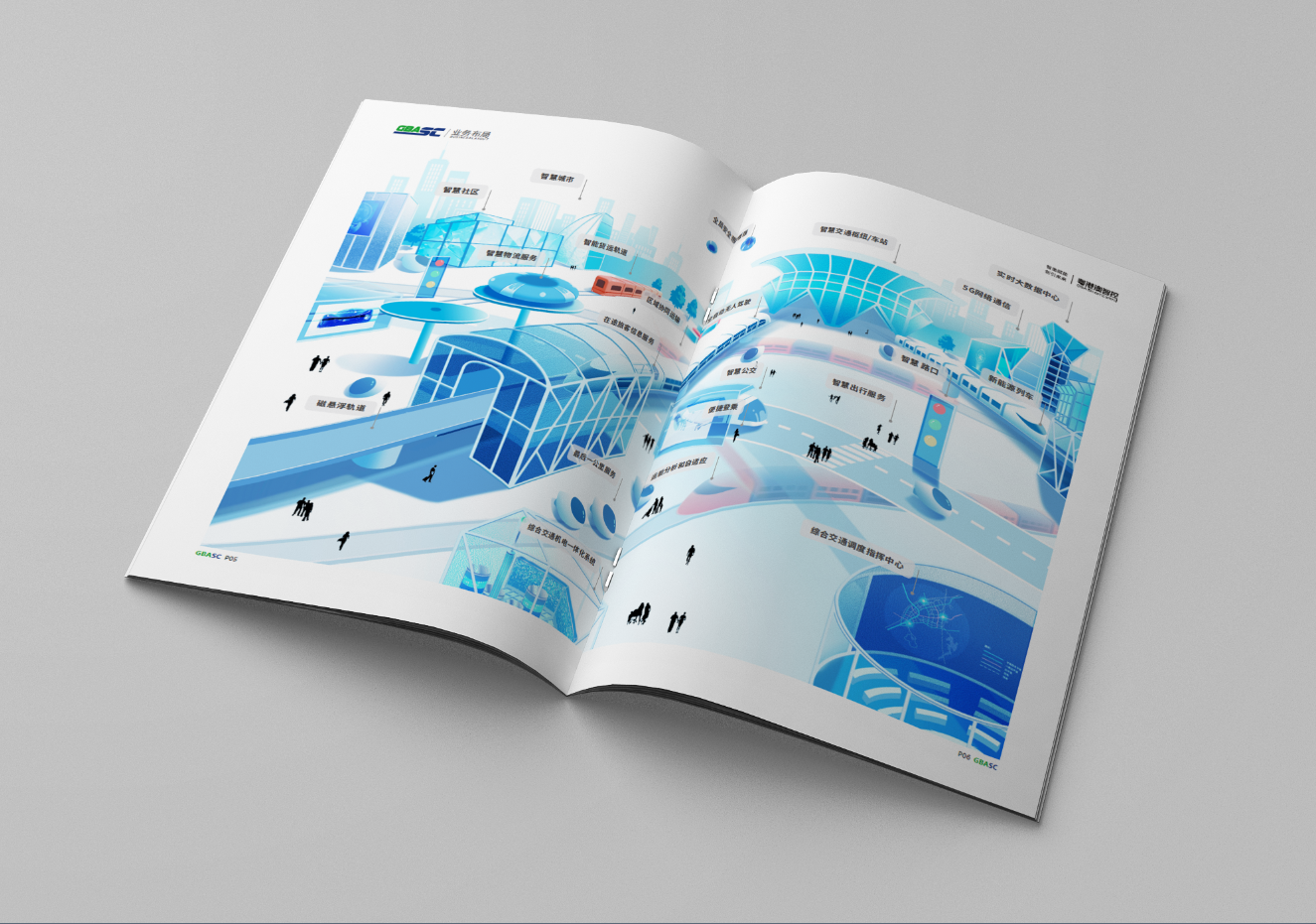 画册设计_蓝白色系_科技感图5