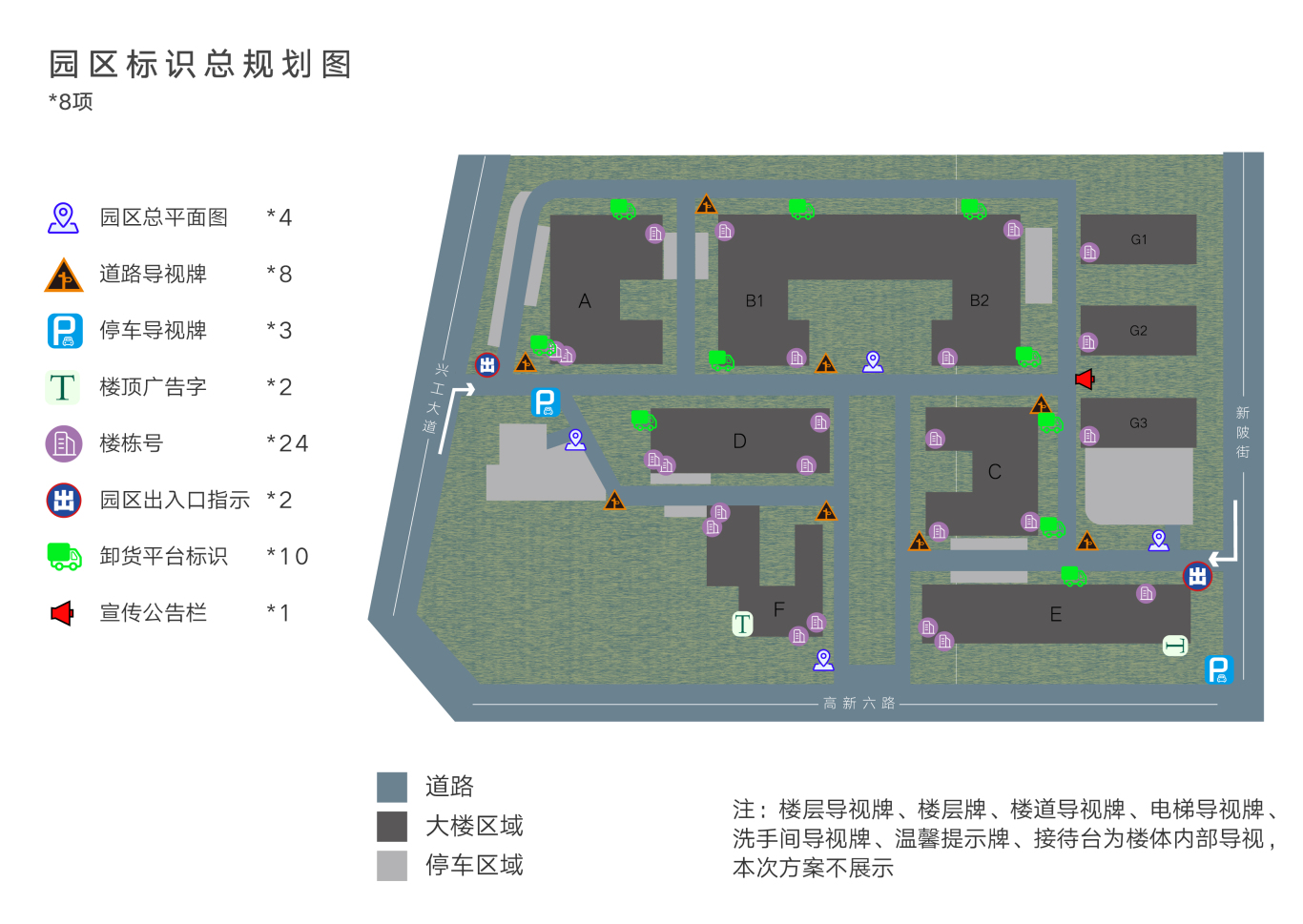 广东深河创智产业园导视系统图3