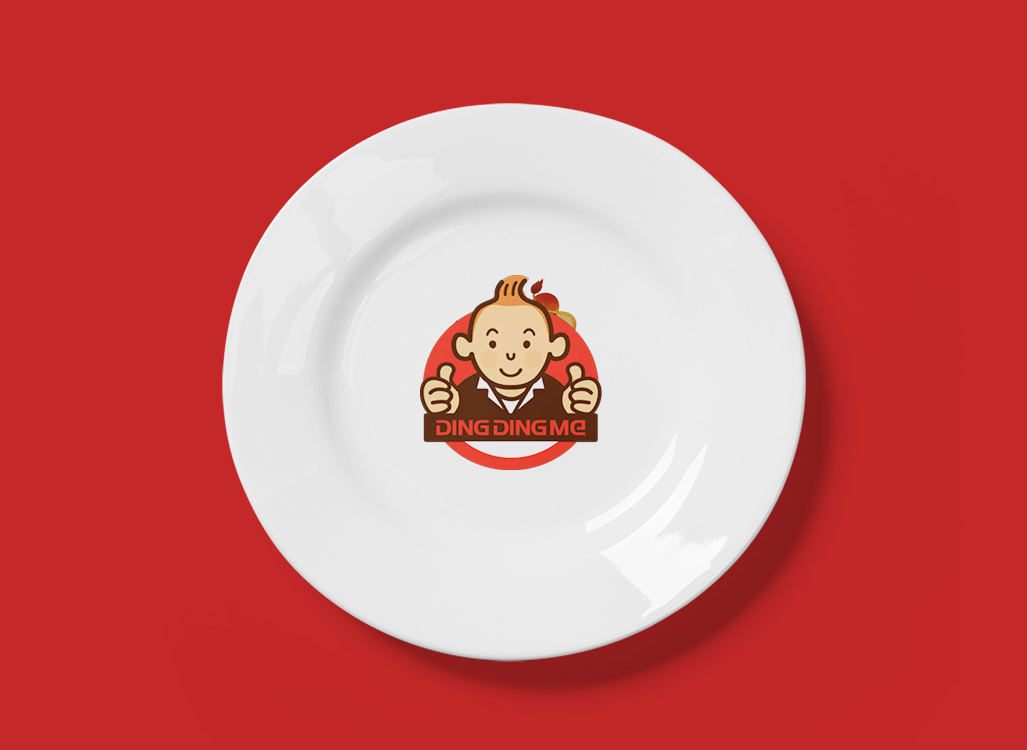 Dingdingme餐飲店logo設計圖4