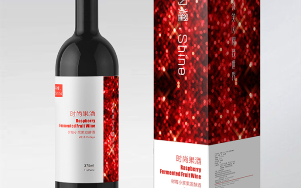 龙翔树莓系列-苏打水-果酒包装设计