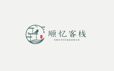 順憶客棧logo設計