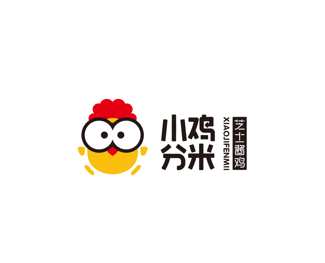 小鸡分米芝士酱鸡餐饮LOGO设计图0