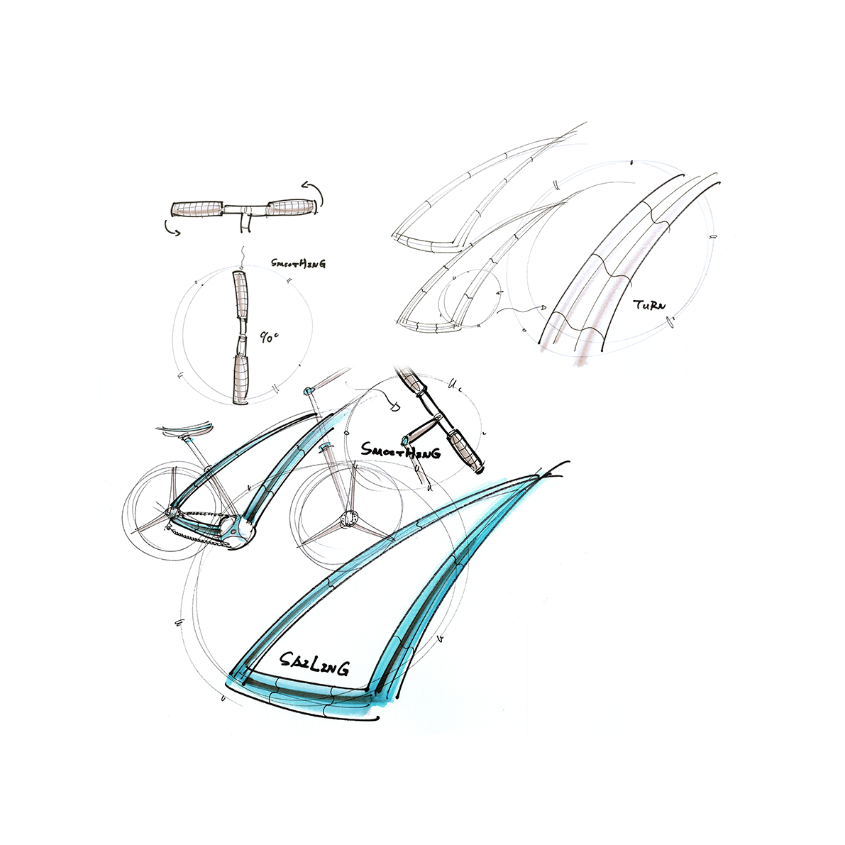 “一帆风顺”自行车概念设计图2
